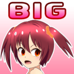 BIG かわいい萌 少女 アニメ イラスト
