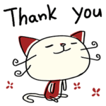 ありがとう☆ねこのバンスキー