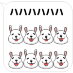 動く♪動物❤絵文字付き❤吹き出しスタンプ❤