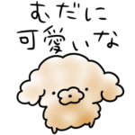 シンプル 毒舌 ラブラブ トイプードル