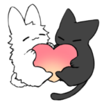 モフモフうさぎと黒猫