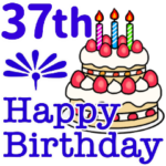 37〜72歳お誕生日お祝い1年毎に違うカラー