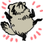 たぬきスタンプ３　小さいver.