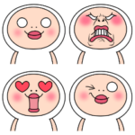 しろめちゃん 絵文字風