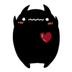 恋する悪魔「ハット」スタンプ