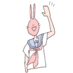 てがきうさぎのうさまるこ２