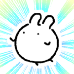 なんかまるいうさぎ