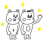 ラクガキ調☆くまカップル