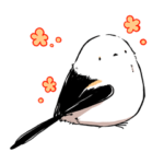 はしゃぐシマエナガ