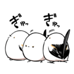 はしゃぐシマエナガ３