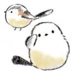 エナガさんとシマエナガさん