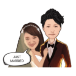 yosi&ayako's sticker