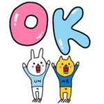 ウサギのウーの意外にも使いやすいスタンプ