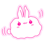 ふわふわうさぎ　ほのかちゃん