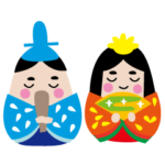 ひな祭りのスタンプ