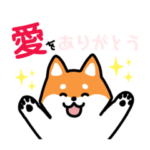 柴犬シュワちゃんのあいさつスタンプ