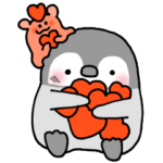 みんなを祝いたいペンギン