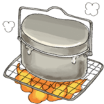 楽しい♪キャンプ道具の動くスタンプ