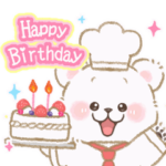 ほんわか可愛い♡おめでとうスタンプ