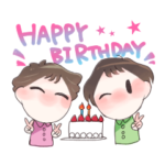 ぴろこ＆ようこ2022お誕生日スタンプ