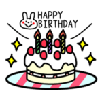 うさぎちゃんのおめでたスタンプ