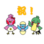 ご当地キャラ、ヒガカモEKファミリー。