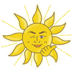 Sunny Riseとパパのイベントスタンプ