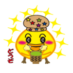 キラキラひよこのスタンプ