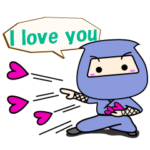 忍者＜英語＞スタンプ