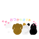 動物のふわふわスタンプ