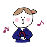 女子学生スタンプ_冬休み編