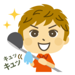 ゴルフ好きの可愛いスタンプ（赤）