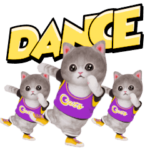 踊るにゃんこ②