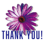 オシャレなお花スタンプ