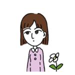 花、だんまり。