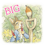 ピーターラビットの水彩画スタンプ