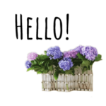 薔薇、スズラン、アナベルのスタンプ