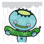 ずぶぬれカッパの河太郎