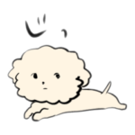 手書きトイプードル♂②