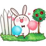 やさしい絵本スタンプ-応援-