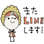 motto柄のアフロちゃん