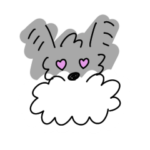 ミニチュアシュナウザーのチコちゃん