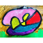 アクリル絵の具で描いた絵です。