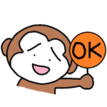 動くよ！困った顔のサル