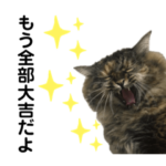 福をもたらす猫スタンプ