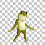 非常に動くカエル