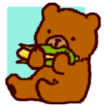 手描きのヒグマ