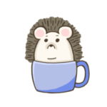 ハリネズミinカップ