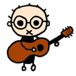 なつばやしくんスタンプ03 ギター編