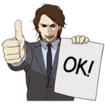 イケメンサラリーマンスタンプ 